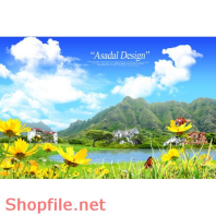 Poster biển nước thiên nhiên