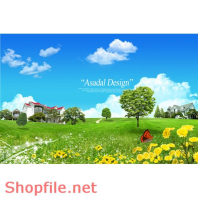 Poster bức tranh hoa bướm