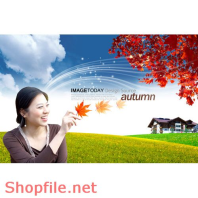 Poster cô gái lá bay