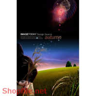 Poster cô gái và cánh đồng