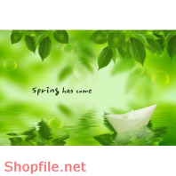 Poster thuyền và lá