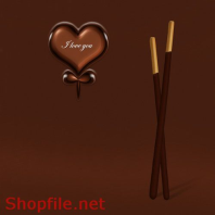 Poster socola tình yêu