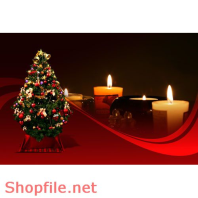 Poster hoa trang trí giáng sinh