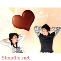 Poster trái tim tình yêu