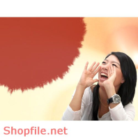 Poster cô gái tươi cười