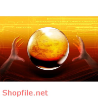 Poster bàn tay bản đồ thế giới