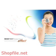 Poster cô gái chụp ảnh