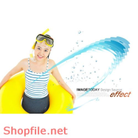 Poster cô gái tập bơi