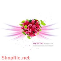 Poster bó hoa hồng