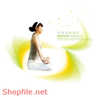 Poster cô gái tập yoga