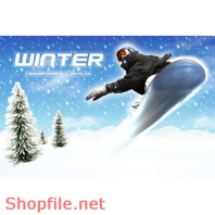 Poster tuyết rơi mùa đông