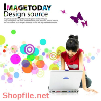 Poster cô gái và bướm