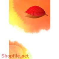 Poster nền lá bay