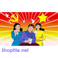 Pano Vector cổ động bầu cử quốc hội