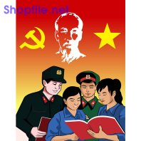 Pano cổ động tuyên truyền vector