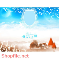 phông ghép ảnh cưới xinh xắn đáng yêu