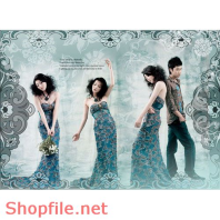 phông ghép ảnh cưới xinh xắn đáng yêu