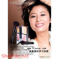 Poster mỹ phẩm trắng hồng rạng rỡ