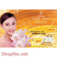 Poster mỹ phẩm cô gái và hoa