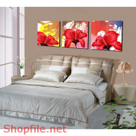 Tranh dán tường hoa dâm bụt