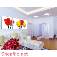 Tranh dán tường hoa đẹp