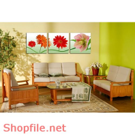 Tranh dán tường hoa đồng tiền