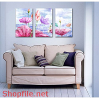 Tranh dán tường hoa sen