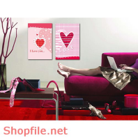 Tranh dán tường i love you