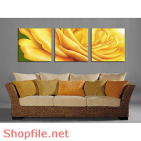 Tranh dán tường hoa vàng