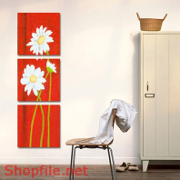 Tranh dán tường hoa cúc trắng