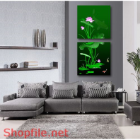 Tranh dán tường hoa sen