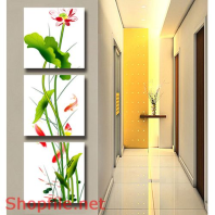 Tranh dán tường đầm sen