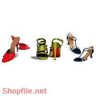 Tranh dán tường giày đẹp