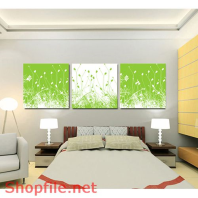 Tranh dán tường hoa cỏ