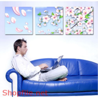 Tranh dán tường hoa đào