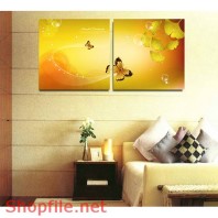 Tranh dán tường bướm vàng