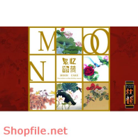 Mẫu Layout bao bì khung hoa và chữ