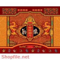 Mẫu Layout bao bì in hình người và rồng