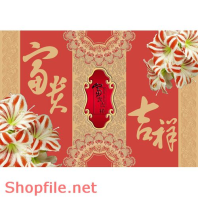 Mẫu Layout bao bì hoa ly sắc xảo