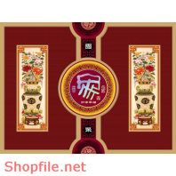 Mẫu Layout bao bì bình hoa