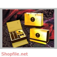 Mẫu Layout bao bì bánh hộp sang trọng