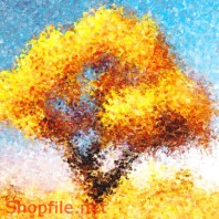 Tranh dán tường cây và lá