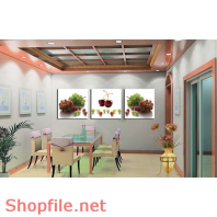 Tranh dán tường quả nho