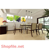 Tranh dán tường quả táo xanh