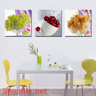 Tranh dán tường quả cherry