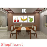 Tranh dán tường quả chuối