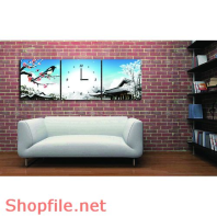 Tranh dán tường hoa và chim yến