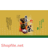 Mẫu Layout bao bì tách trà