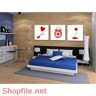 Tranh dán tường đồng hồ