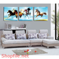 Tranh dán tường ngựa phi